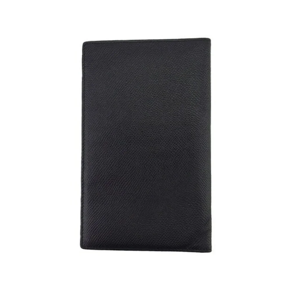 BVLGARI Long Bill Holder Classico Leather Authentic Used